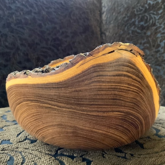 Handmade Scholar Wood Bowl by Robert Gochnauer Raw Edge - 2018 Signed by Artist - Picture 6 of 10